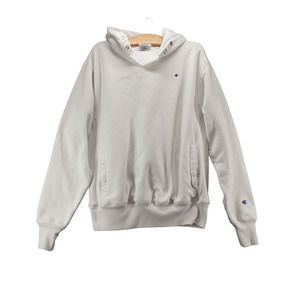 Champion Reverse Weave Men's Hoodie White Medium Pullover Long Sleeve Fleece